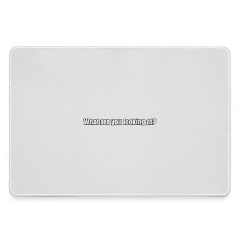 Worauf schauen Sie sich das an? - Mousepad groß für Gamer - Grau - Vorne
