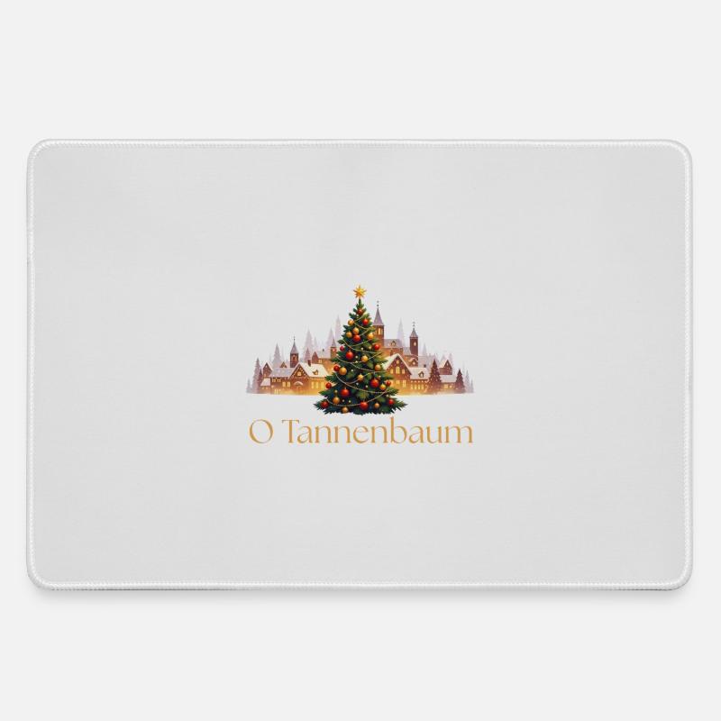 Fir tree - Large Gaming Mouse Mat - grey