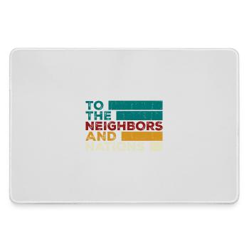 To the Neighbors and Nations - Large Gaming Mouse Mat - grey - Front