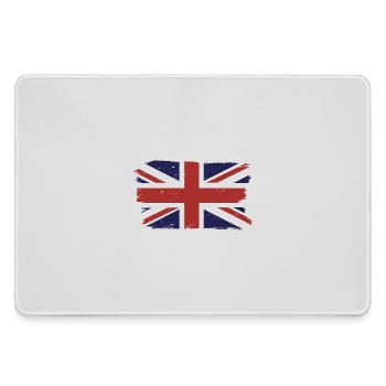 Brushed Union Jack Flag Print - Large Gaming Mouse Mat - grey - Front