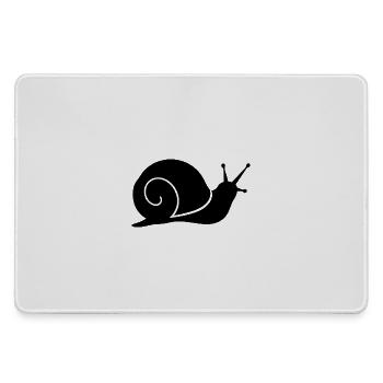Simple Snail Silhouette - Large Gaming Mouse Mat - grey - Front
