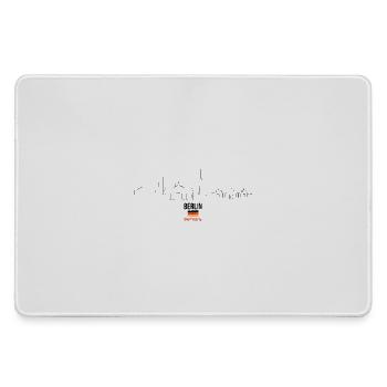 Bold German Flag Typography - Large Gaming Mouse Mat - grey - Front