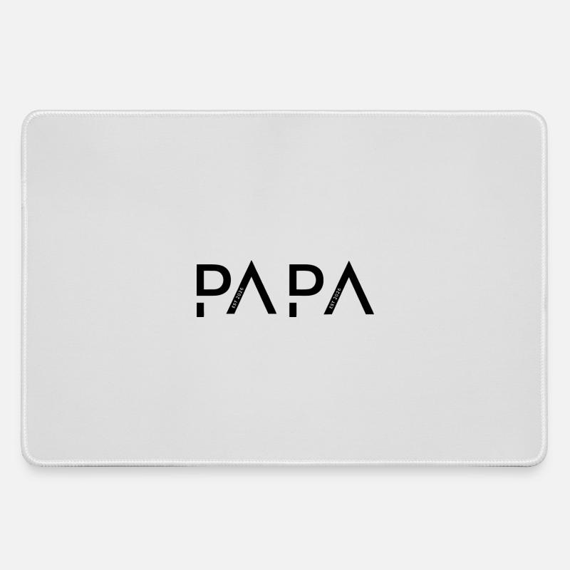 Papa since 2026 - Large Gaming Mouse Mat - grey