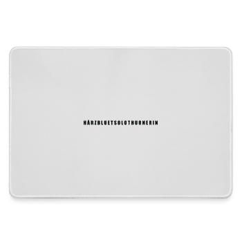 Härzbluetsolothurnerin Kanton Solothurn - Mousepad groß für Gamer - Grau - Vorne