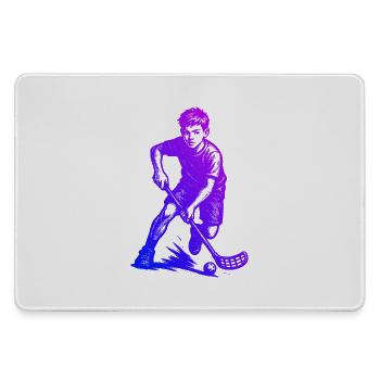 Floorball Stil für jeden Anlass - Mousepad groß für Gamer - Grau - Vorne