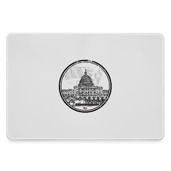 Patriotische USA Kapitol Karte - Mousepad groß für Gamer - Grau - Vorne