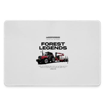 Tracteur Rouge 05 - Grand tapis de souris gamer - bruyère - Devant