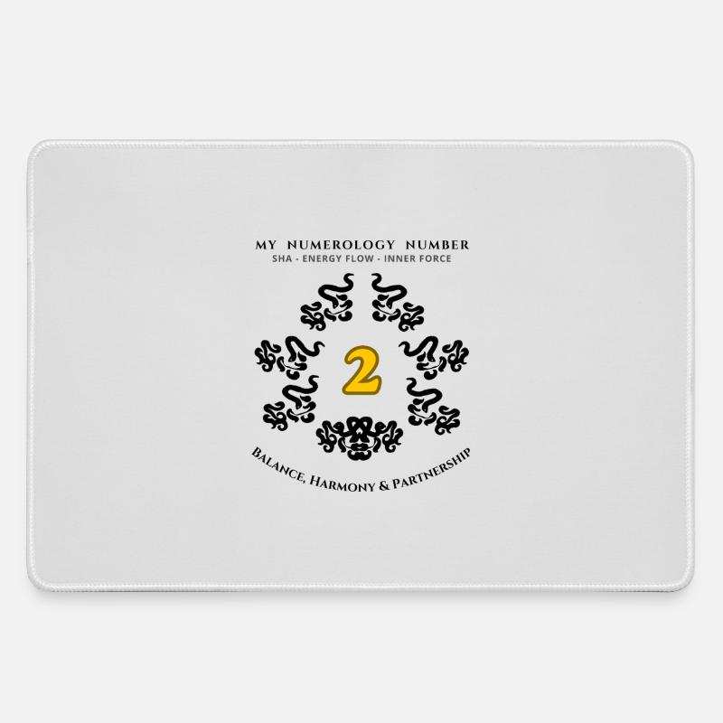Numer_2 - Large Gaming Mouse Mat - grey