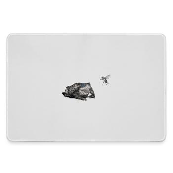 Toad and fly - Large Gaming Mouse Mat - grey - Front