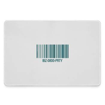 IBZ-0800-PRTY – Barcode Party Ticket - Large Gaming Mouse Mat - grey - Front