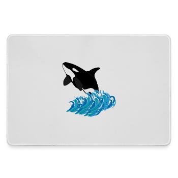 Orca-Druck - Mousepad groß für Gamer - Grau - Vorne