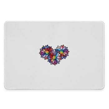 Sunflowers coloured - Large Gaming Mouse Mat - grey - Front