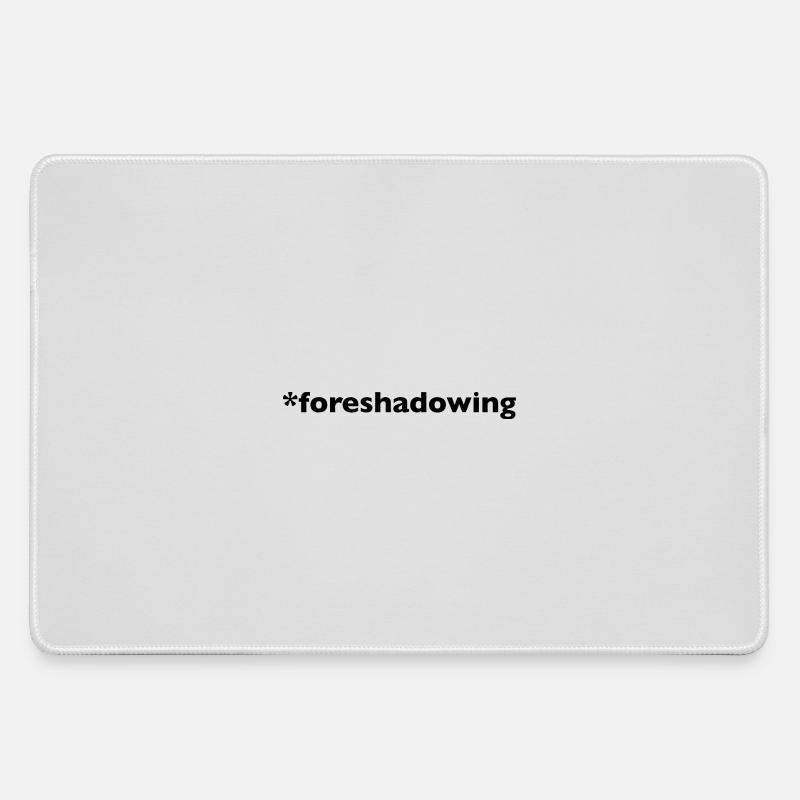 Foreshadowing - Large Gaming Mouse Mat - grey