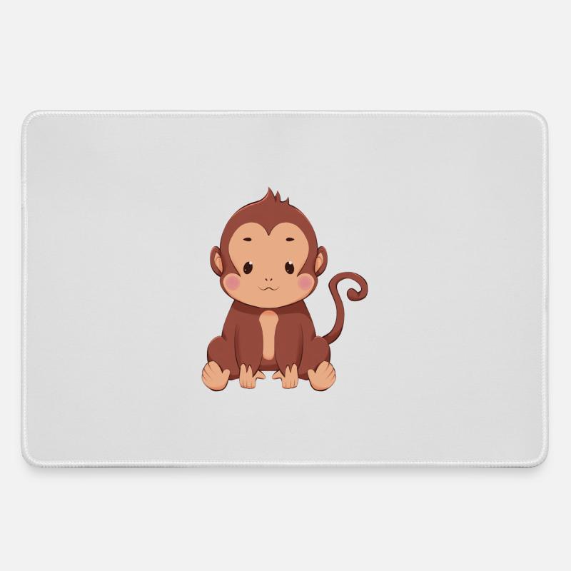 Monkey - Large Gaming Mouse Mat - grey