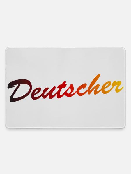 Deutscher - Mousepad groß für Gamer - Grau