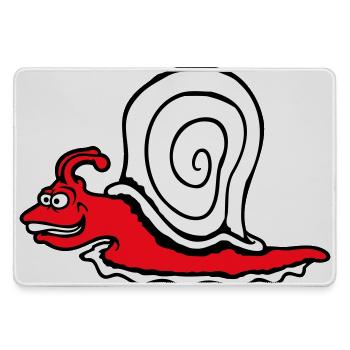 Escargot Fast Crawl Drôle Dessin animé Frénésie - Grand tapis de souris gamer - bruyère - Devant