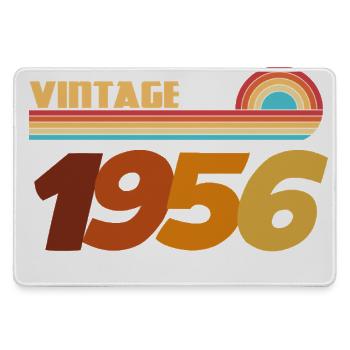 70 Years 1956 Rock Style T-Shirt - Large Gaming Mouse Mat - grey - Front