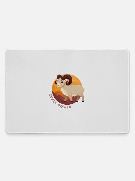 Böder Lockenkraft - Mousepad groß für Gamer - Grau