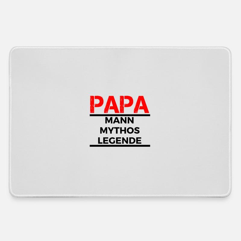 Dad, man, myth, legend - Large Gaming Mouse Mat - grey