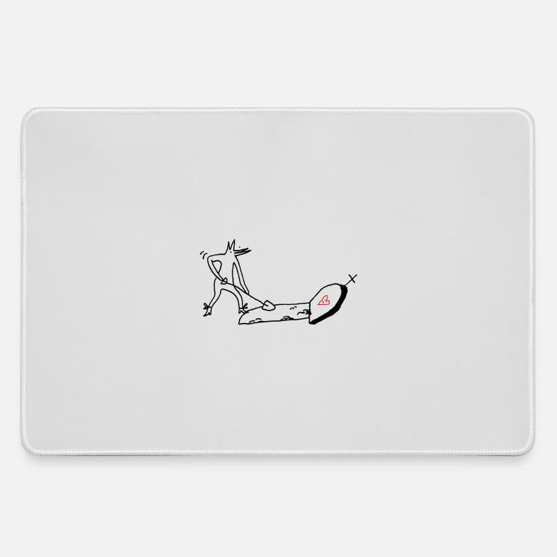 Grave - Large Gaming Mouse Mat - grey