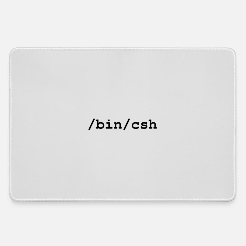 C shell - /bin/csh - Large Gaming Mouse Mat - grey