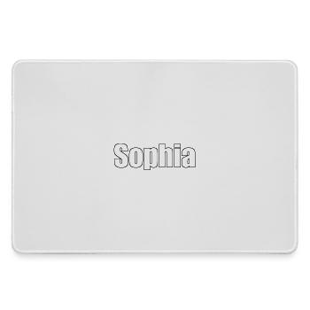 Sophia - (Name der Person) - Mousepad groß für Gamer - Grau - Vorne