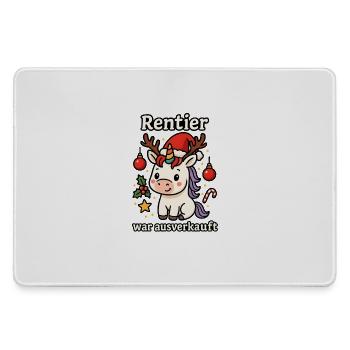 Christmas Reindeer Christmas Shirt was sold out - Large Gaming Mouse Mat - grey - Front