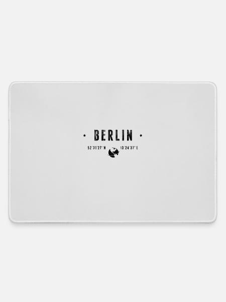 Berlin - Mousepad groß für Gamer - Grau