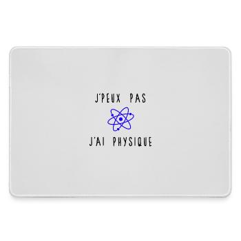 J'peux Pas J'ai Physique Atome Bleu - Grand tapis de souris gamer - bruyère - Devant