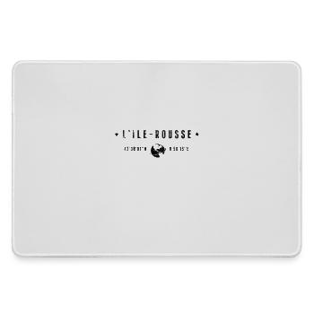 L'Ile Rousse Coordonnées Géographiques Stylisées - Grand tapis de souris gamer - bruyère - Devant