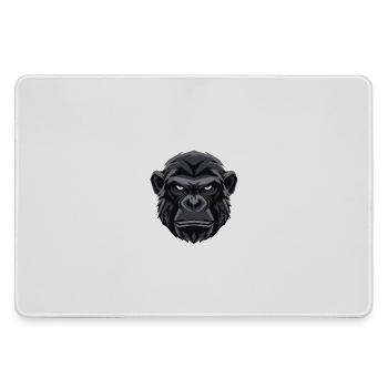 Geometric Gorilla Head - Large Gaming Mouse Mat - grey - Front