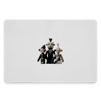 Trio de figures pop géométriques - Grand tapis de souris gamer - bruyère - Devant