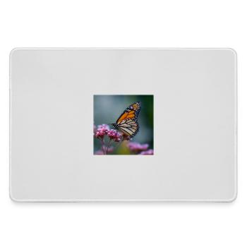 Macro du papillon monarque - Grand tapis de souris gamer - bruyère - Devant