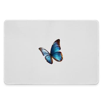 Bright Blue Butterfly Noble Nature Art - Large Gaming Mouse Mat - grey - Front