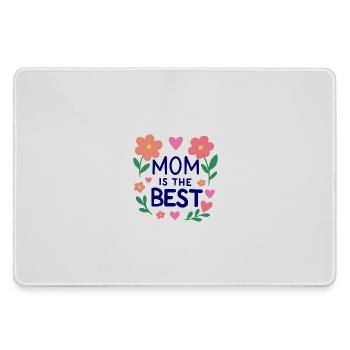 Mom is the Best - Mousepad groß für Gamer - Grau - Vorne