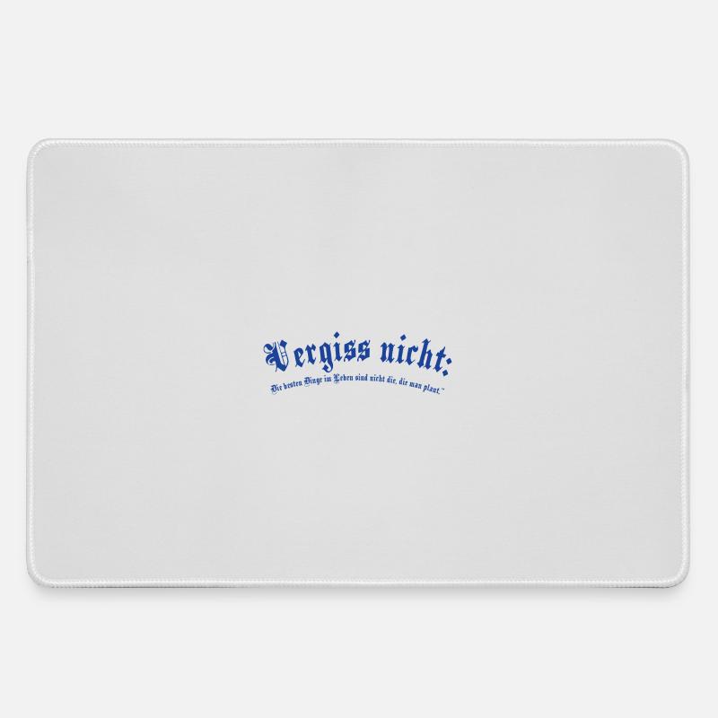 Don't Forget Blue Gothic - Large Gaming Mouse Mat - grey