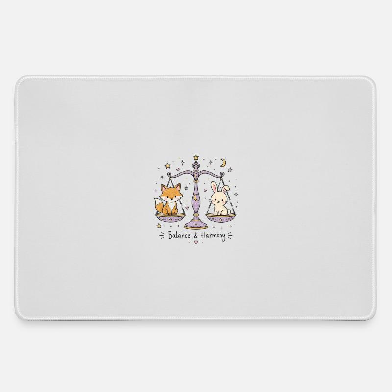 Astro Libra – Balance & Harmony - Large Gaming Mouse Mat - grey