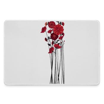 Illustration de fleurs de galets - Grand tapis de souris gamer - bruyère - Devant