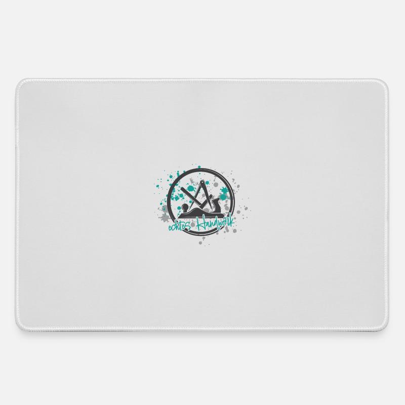 Schreiner Stolz grey-mint-small - Large Gaming Mouse Mat - grey