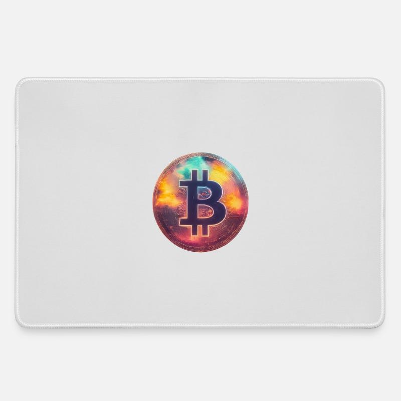 Spectacular Bitcoin - Large Gaming Mouse Mat - grey