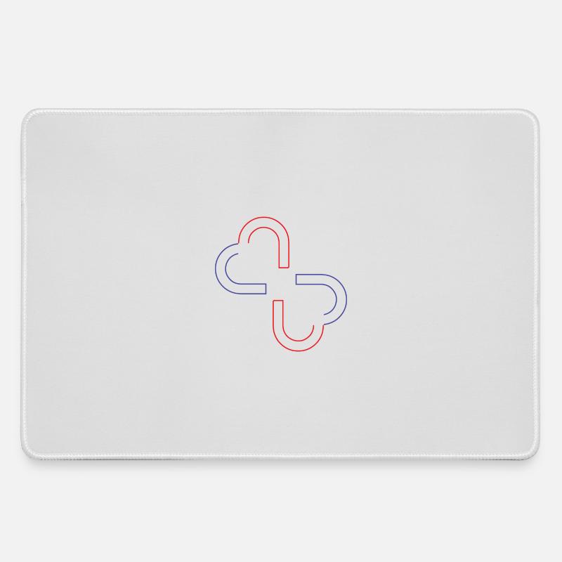 Dual Core - Large Gaming Mouse Mat - grey