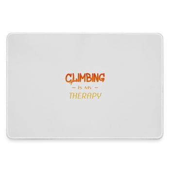 Klettern ist meine Therapie - Mousepad groß für Gamer - Grau - Vorne