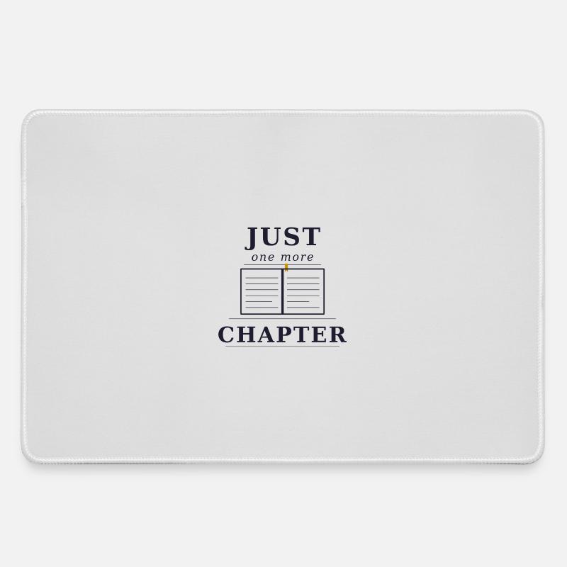 Just one more Chapter - Large Gaming Mouse Mat - grey