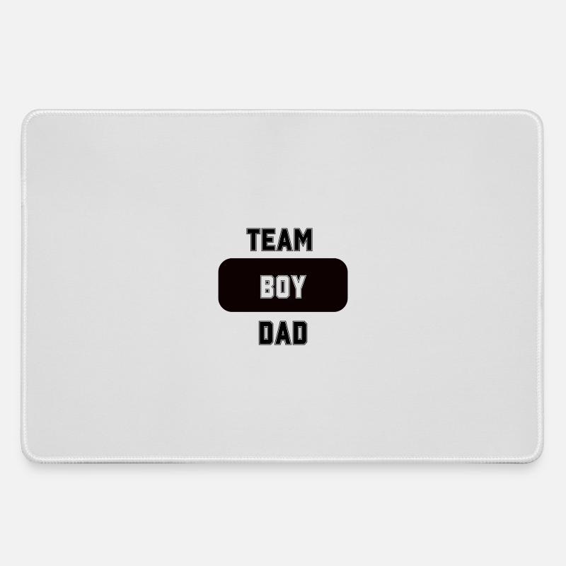 TEAM BOY DAD - Large Gaming Mouse Mat - grey