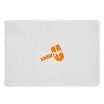 Known God Bold Typography - Mousepad groß für Gamer - Grau - Vorne