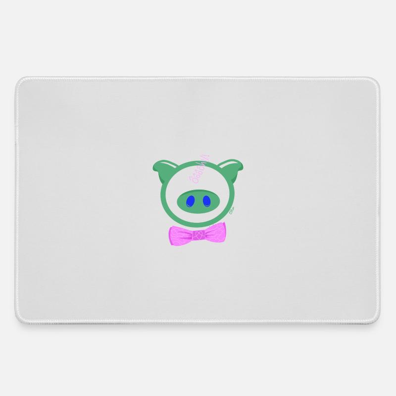 HoOoOh! The Chic Pig - Large Gaming Mouse Mat - grey