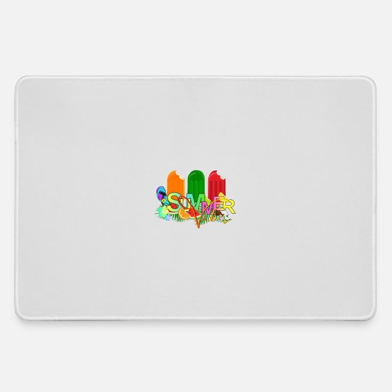 Summer Vibes - Large Gaming Mouse Mat - grey