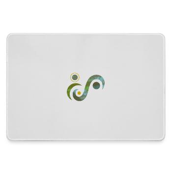 Yoga design_4 - Large Gaming Mouse Mat - grey - Front