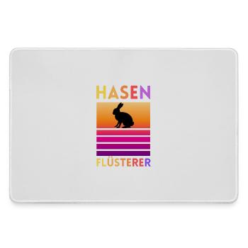 Hase Flüsterer - Mousepad groß für Gamer - Grau - Vorne