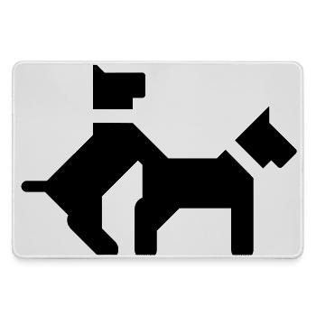 Baise des chiens - Grand tapis de souris gamer - bruyère - Devant